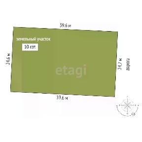 Продается участок, 10 сот.