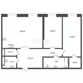 Продается 2-комн. квартира, 93,4 м²