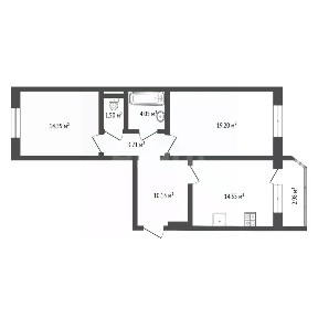 Продается 2-комн. квартира, 67 м²