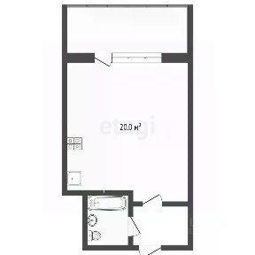 Продается студия, 23,7 м²
