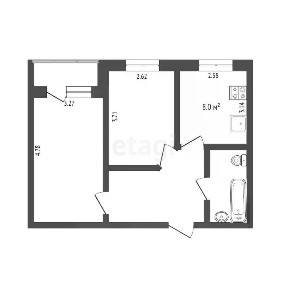 Продается 2-комн. квартира, 44,5 м²