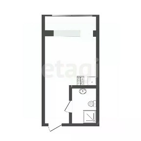 Продается студия, 15,8 м²