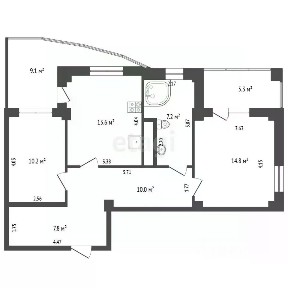 Продается 2-комн. квартира, 64,5 м²