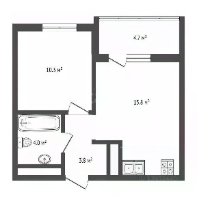 Продается 1-комн. квартира, 36,2 м²