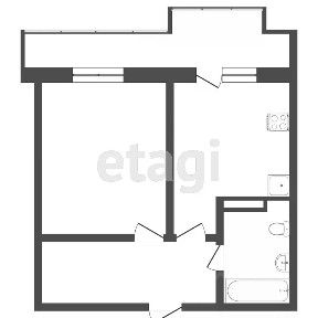 Продается 1-комн. квартира, 40,6 м²