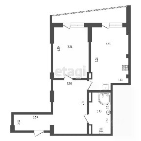 Продается 2-комн. квартира, 89,6 м²