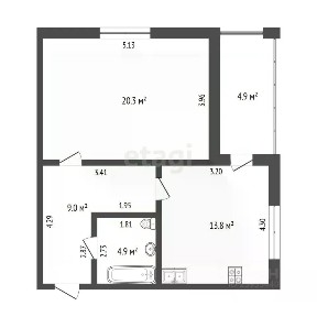 Продается 1-комн. квартира, 48 м²