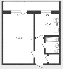 Продается 1-комн. квартира, 31,3 м²