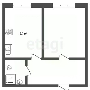 Сдается 1-комн. квартира, 34,1 м²
