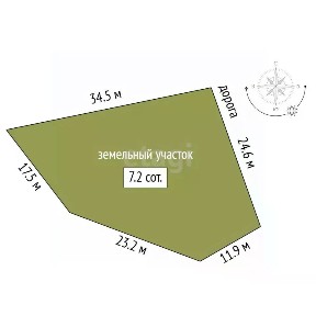 Продается участок, 7,19 сот.