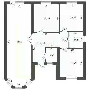 Продается 1-этажный дом, 113,1 м²