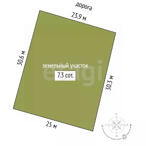 Продается 1-этажный дом, 60 м²