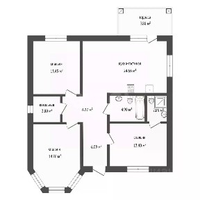 Продается 1-этажный дом, 98 м²