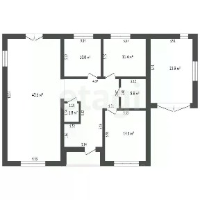 Продается 1-этажный дом, 136,5 м²
