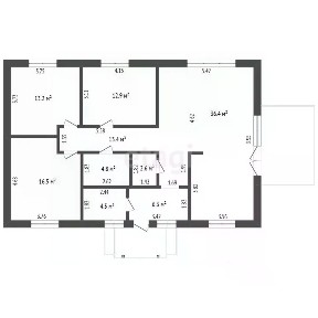 Продается 1-этажный дом, 110,6 м²