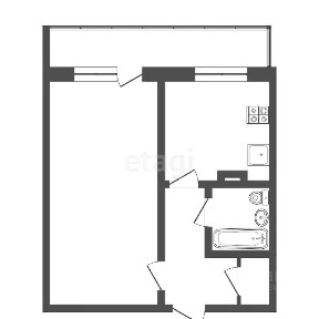 Продается 1-комн. квартира, 36,8 м²