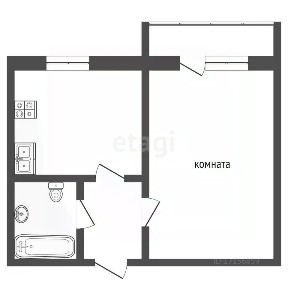 Продается 1-комн. квартира, 33,4 м²