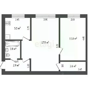 Продается 2-комн. квартира, 43,5 м²