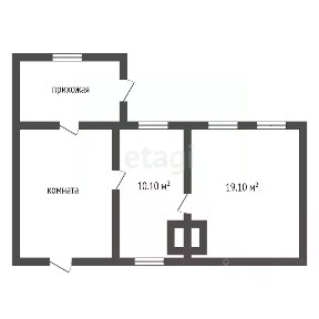 Продается 1-этажный дом, 29,2 м²