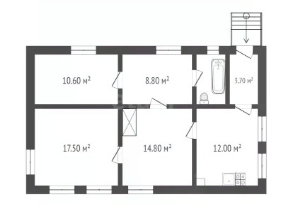 Продается 1-этажный дом, 70,7 м²