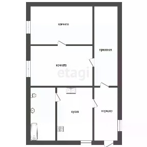 Продается 50% часть дома, 60 м²