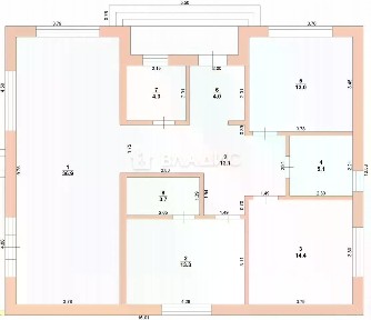 Продается 1-этажный дом, 114,7 м²
