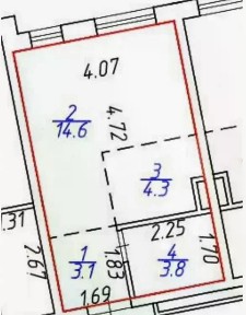 Продается студия, 25,8 м²
