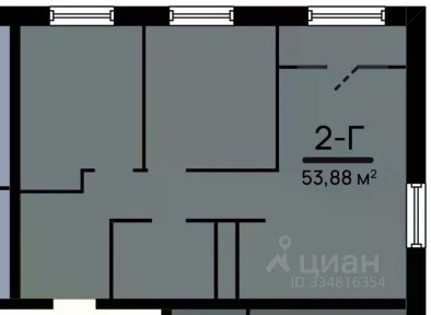 Продается 2-комн. квартира, 53,88 м²
