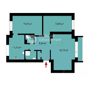 Продается 3-комн. квартира, 75,3 м²