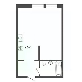 Продается студия, 25,5 м²