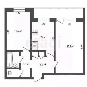Продается 2-комн. квартира, 48,7 м²