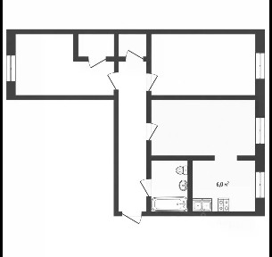 Продается 3-комн. квартира, 53,6 м²