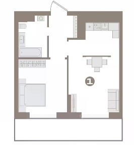 Продается 1-комн. квартира, 46 м²