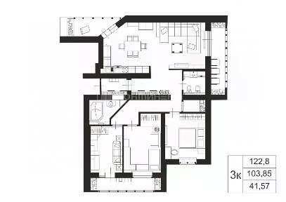 Продается 3-комн. квартира, 122,8 м²