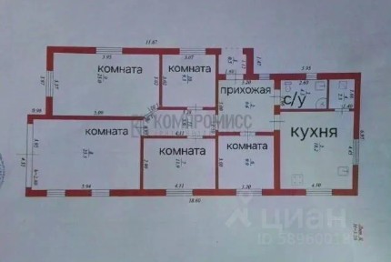 Продается 1-этажный дом, 126,4 м²