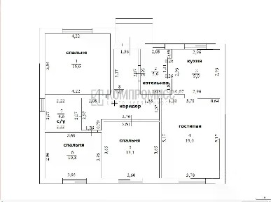 Продается 1-этажный дом, 98,8 м²
