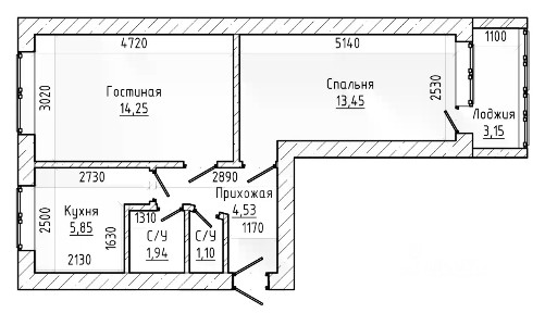 Продается 2-комн. квартира, 45 м²