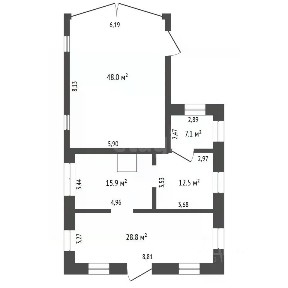 Продается 1-этажный дом, 112,3 м²