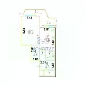 Продается 1-комн. квартира, 47,3 м²