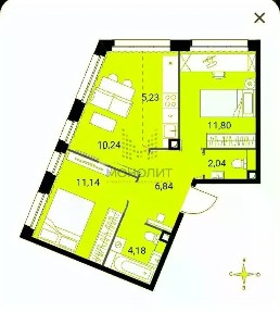 Продаются 3-комн. апартаменты, 51,5 м²