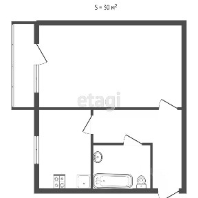 Продается 1-комн. квартира, 33,1 м²