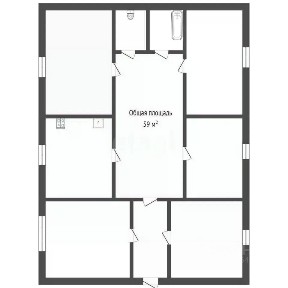 Продается 50% часть дома, 59 м²