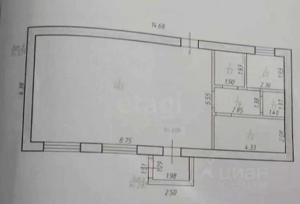 Продается торговая площадь, 71,6 м²