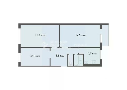 Продается 3-комн. квартира, 62 м²
