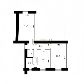 Продается 2-комн. квартира, 55,8 м²