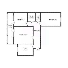 Продается 3-комн. квартира, 59,3 м²