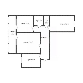 Продается 3-комн. квартира, 59,6 м²