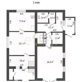 Продается 4-этажный дом, 340,4 м²
