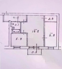 Продается 2-комн. квартира, 42,5 м²