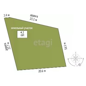 Продается 2-этажный дом, 30 м²